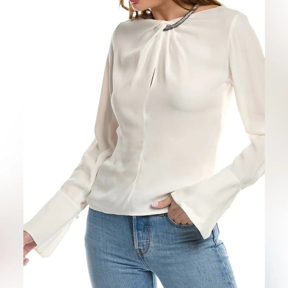 A.L.C. Skylar embellished neck-strap blouse (Does not include the necklace) - Picture 1 of 12